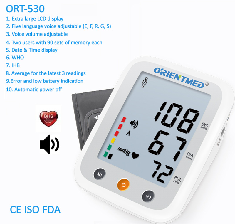 ORIENTMED-530-Details-of-blood-pressure-monitor
