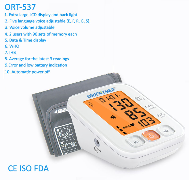 ORIENTMED-537-Details-of-blood-pressure-monitor