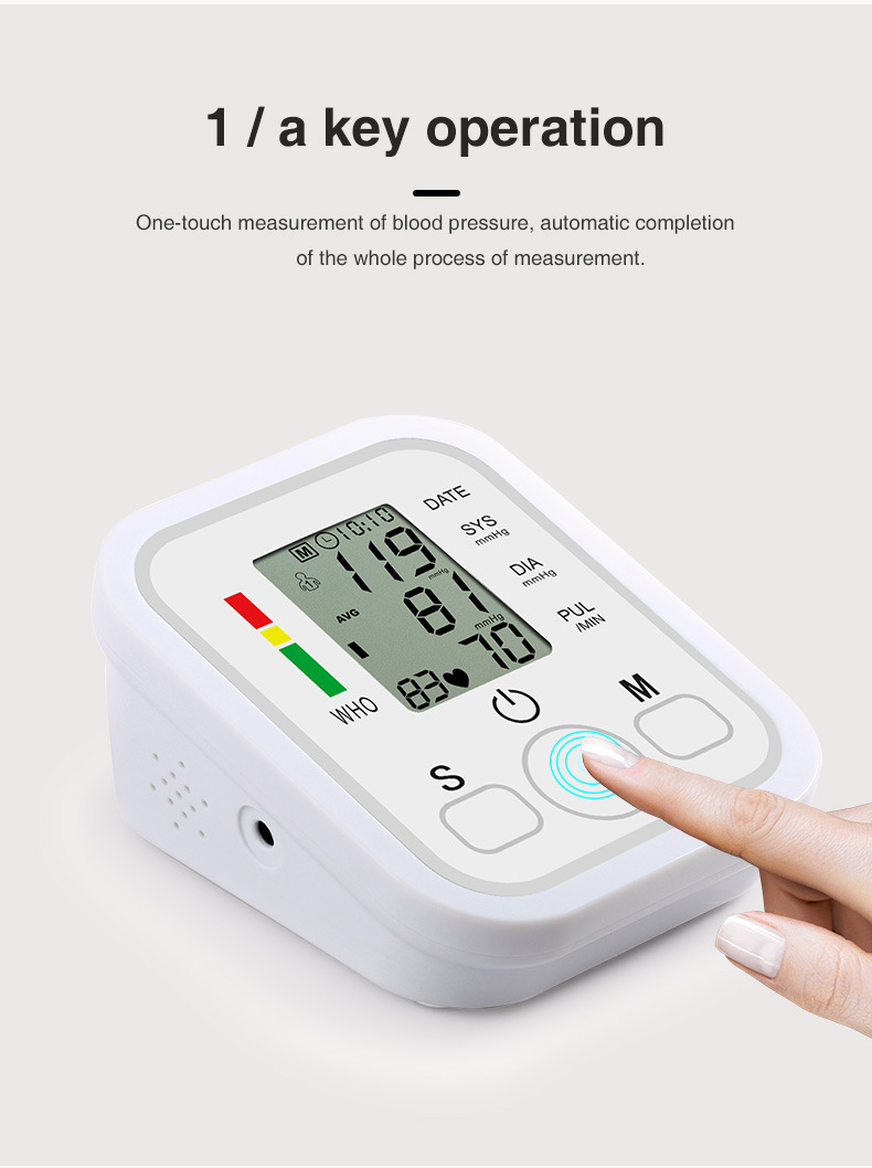 one-touch measurement of blood pressure monitor