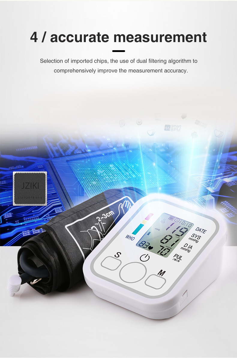 >Accurate measurement of blood pressure monitor